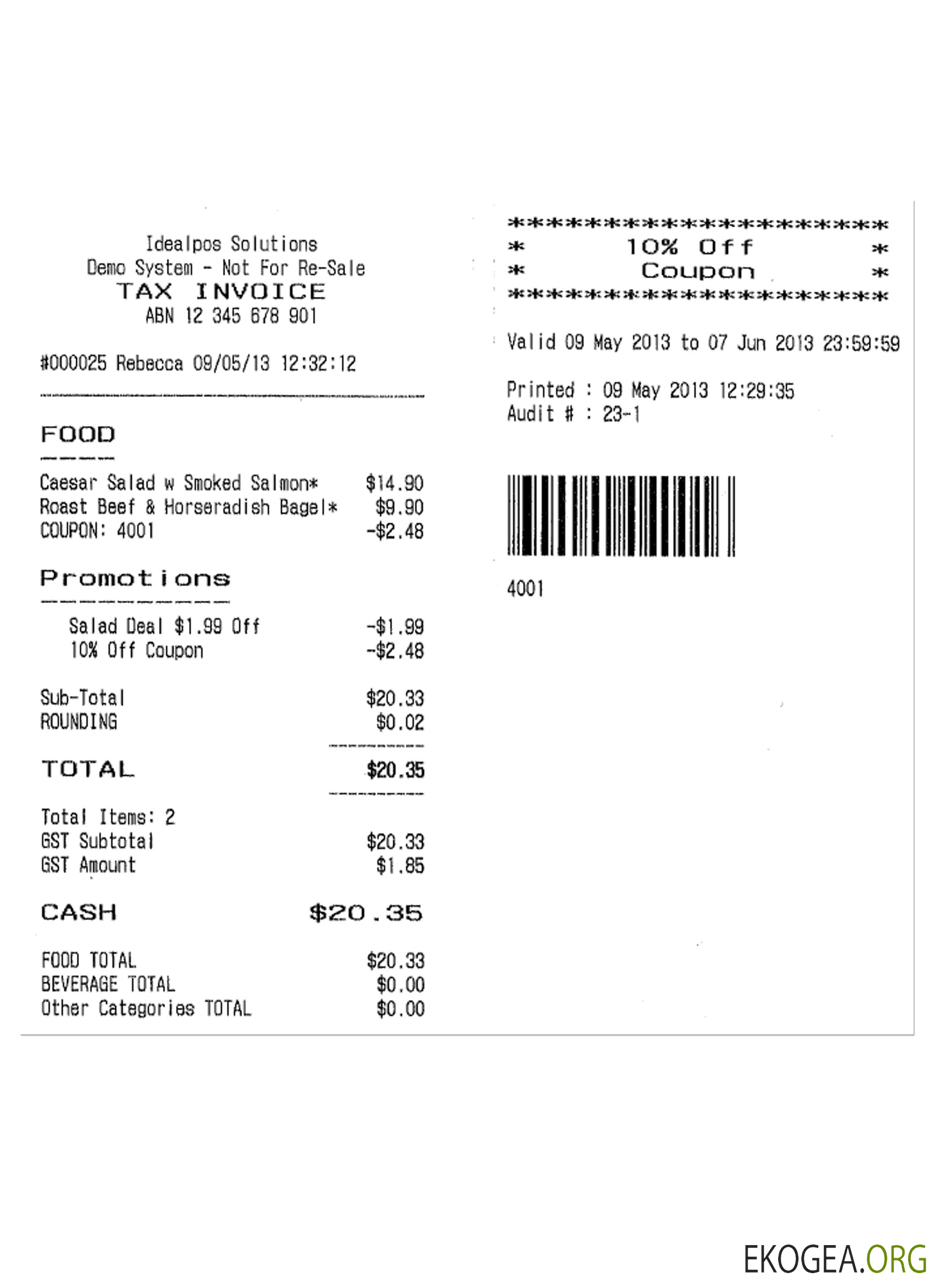 Reçu de paiement IDÉE SOLUTIONS